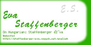 eva staffenberger business card